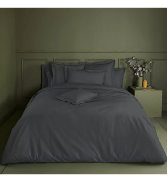 Housse de couette percale de coton - Garnier Thiebaut - Titane