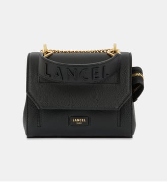 Sac à main Ninon en cuir - Lancel - Noir foncé