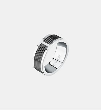 Bague T-STEEL - Trussardi - Black stainless steel
