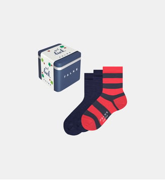 Chaussettes Happy Giftbox 3-Pack Coton - Falke - Multicolore