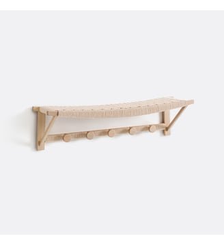 Patère murale en chêne - La Redoute Interieurs - Beige
