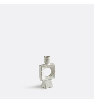 Bougeoir organique en céramique, hauteur 16,5 cm La Redoute Interieurs