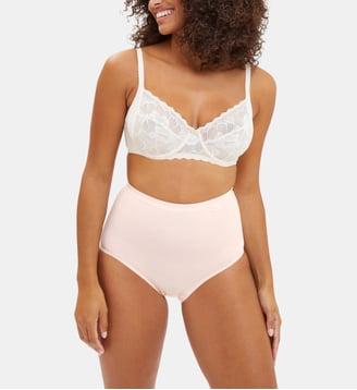 Lot de trois culottes Simplement Coton B - Sans Complexe - Rose pivoine d'argent