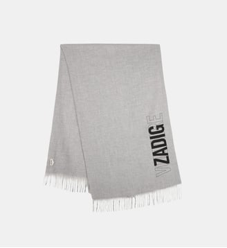 Echarpe en tricot - Zadig&Voltaire Kids - Gris chiné acier