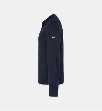 Pull polo Pldamon2 zip - Schott - Bleu marine
