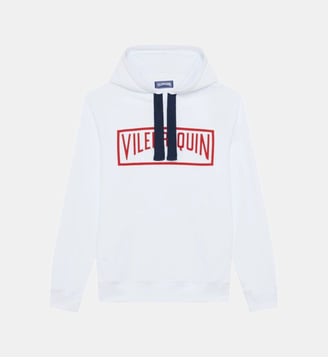 Sweat à capuche en coton uni - Vilebrequin - Blanc