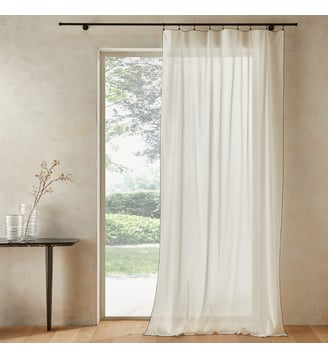 Voilage voile de coton biologique lavé AM.PM
