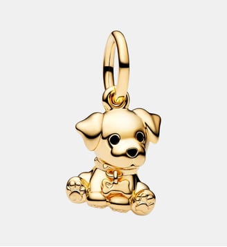 Charm Pendant Chiot Labrador - Pandora - Doré