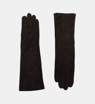 Gants Christina Sued Femme Cuir Doublés Soie - Agnelle - Herisson