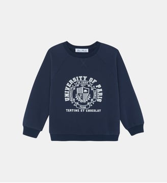 Pull -  coton broderie university of paris - Tartine Et Chocolat - Marine