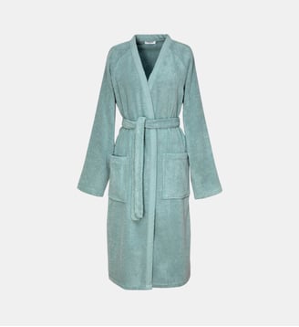 Peignoir long en coton - Desforges - Marron