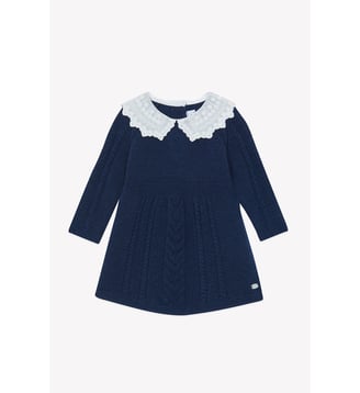 Robe -  laine col claudine - Tartine Et Chocolat - Marine