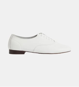 richelieu Dave en cuir blanc - Agnès b. - Blanc