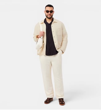 Surchemise lin mélangé - Lacoste - Beige