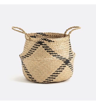 Panier boule H38 cm - La Redoute Interieurs - Naturel noir