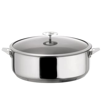 Eclipse - Sauteuse 28 cm inox avec couvercle - Cuisinox - Acier