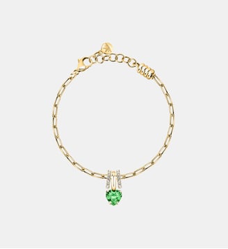 Bracelet en acier,cristaux, DROPS - Morellato - Vert