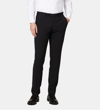 Pantalon de costume en laine mélangée extra slim Noah - Digel - Noir