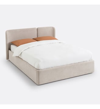 Lit coffre avec sommier relevable - La Redoute Interieurs - Beige