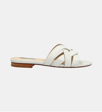 Sandale mule rambuteau - cuir lisse - Charles Kammer - Blanc