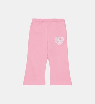 Pantalon en molleton avec logo cœur - Diesel Kids - Rose vif
