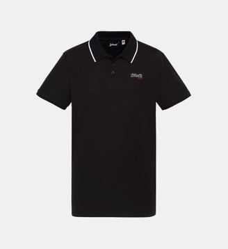 Polo piqué - Schott - Noir