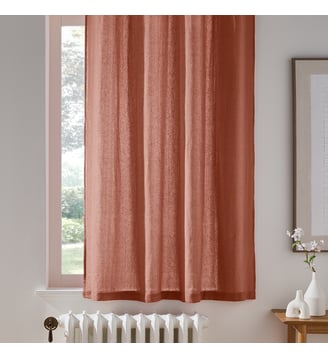 Rideau radiateur lin lavé à oeillets La Redoute Interieurs
