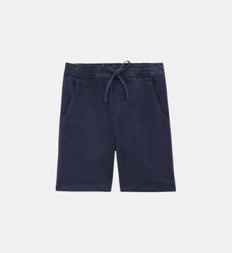 Bermuda garçon taille élastique - Serge Blanco - Bleu marine