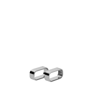 2 Ronds de serviette - Villeroy & Boch - Stainless steel