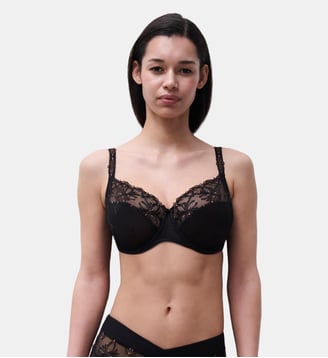 Soutien-gorge emboîtant broderie italienne - Chantelle - Dazzling black