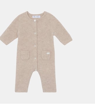 Combinaison longue -  cachemire col rond - Tartine Et Chocolat - Beige