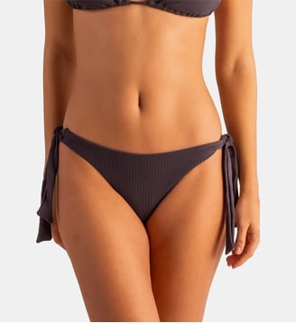 Bas de bikini classique à nœud Antracita - Robin Collection - Gris