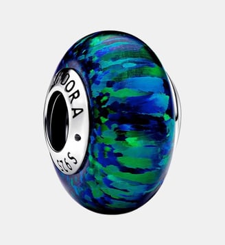 Charm Vert Opalescent - Pandora - Argenté