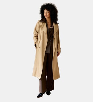 Trench col revers uni FARAGI - La Petite Etoile - Camel
