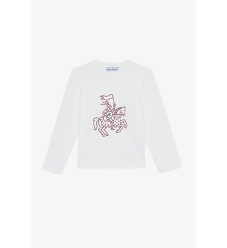 T-shirt - Bordeaux coton imprimé - Tartine Et Chocolat - Rouge