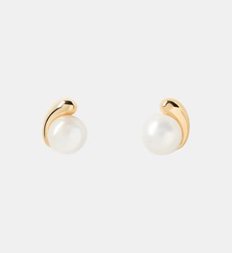 Boucle d'oreille Perla Doré AR01-E68-U - Pd Paola - Blanc et doré