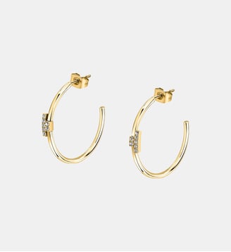 Boucles d'oreille T-LOGO - Trussardi - Or jaune