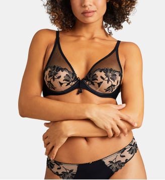 Soutien-gorge triangle avec armatures Lovessence - Aubade - Noir