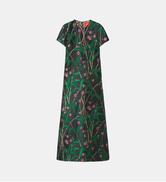 Robe Swing Bamboo Jacquard Black - La DoubleJ - Noir