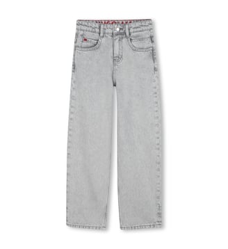 Pantalon en denim - Hugo Kids - Denim gris et bleu