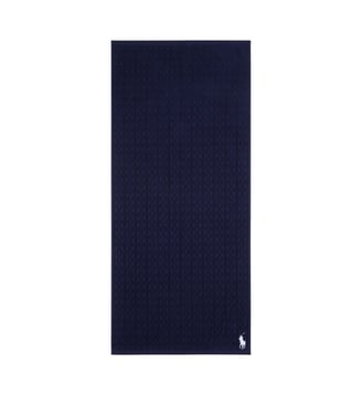 Serviette de bain  en coton - Ralph Lauren Home - Marine