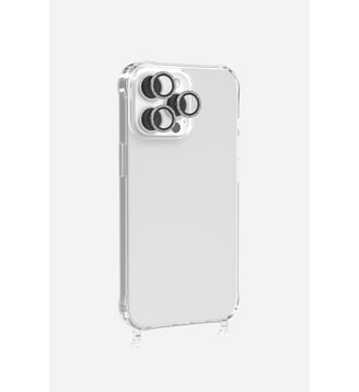 Protection de caméra avec paillettes argent pour iPhone 14 Pro /14 Pro Max - La Coque Française - Argent