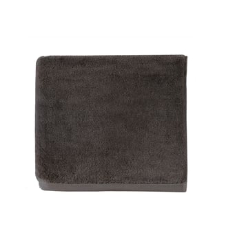 Serviette invité unie en coton peigné biologique, 650gr/m², ESSENTIEL - Alexandre Turpault - Gris graphite