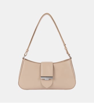 Sac à main Paris Yly M en cuir - Lancaster - Beige foncé