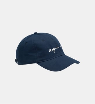 casquette à logo brodé - Agnès b. - Bleu lorient
