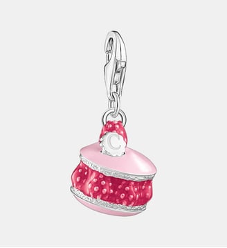 Breloque Charm, macaron à la framboise rose Thomas Sabo