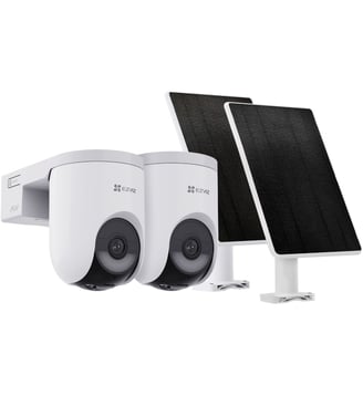 Pack sécurité 2 cam. HB8 Lite+ Panneau Solaire - Ezviz - Blanc