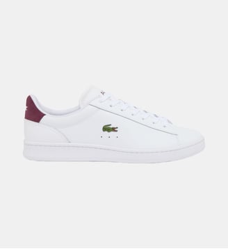 Sneakers Carnaby Set homme en cuir - Lacoste - Blanc bordeaux