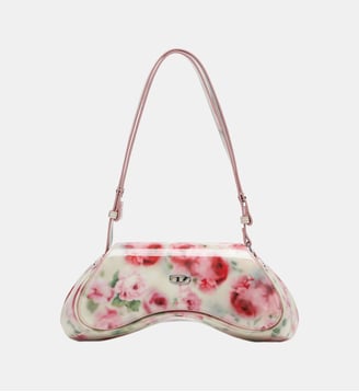Play-Sac à bandoulière glossy imprimé - Diesel - Blanc et rose