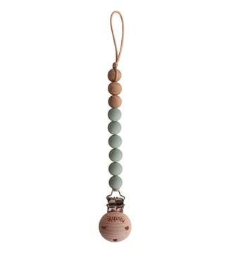 Attache sucette Eva - Mushie - Vert d'eau